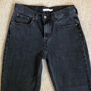 Levi's Lo Pro Straight Women's Black Jeans Size 27